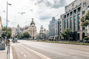 Vista de una de las avenidas de Madrid