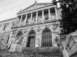 entrada de la biblioteca nacional