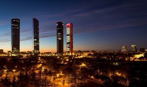 Imagen del skyline de Madrid 