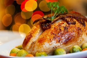 Imagen de un plato de Navidad