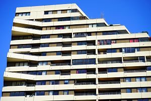 Imagen de un edificio de pisos de alquiler