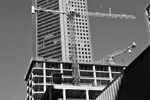 Imagen de un edificio en construcción