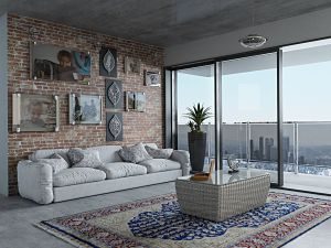 Imagen del salón de un apartamento