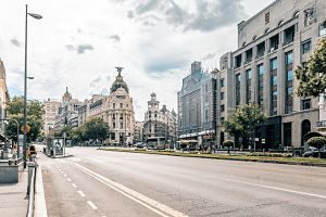 Imagen de una calle céntrica de Madrid