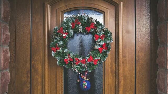 decoraciones navideñas para puertas